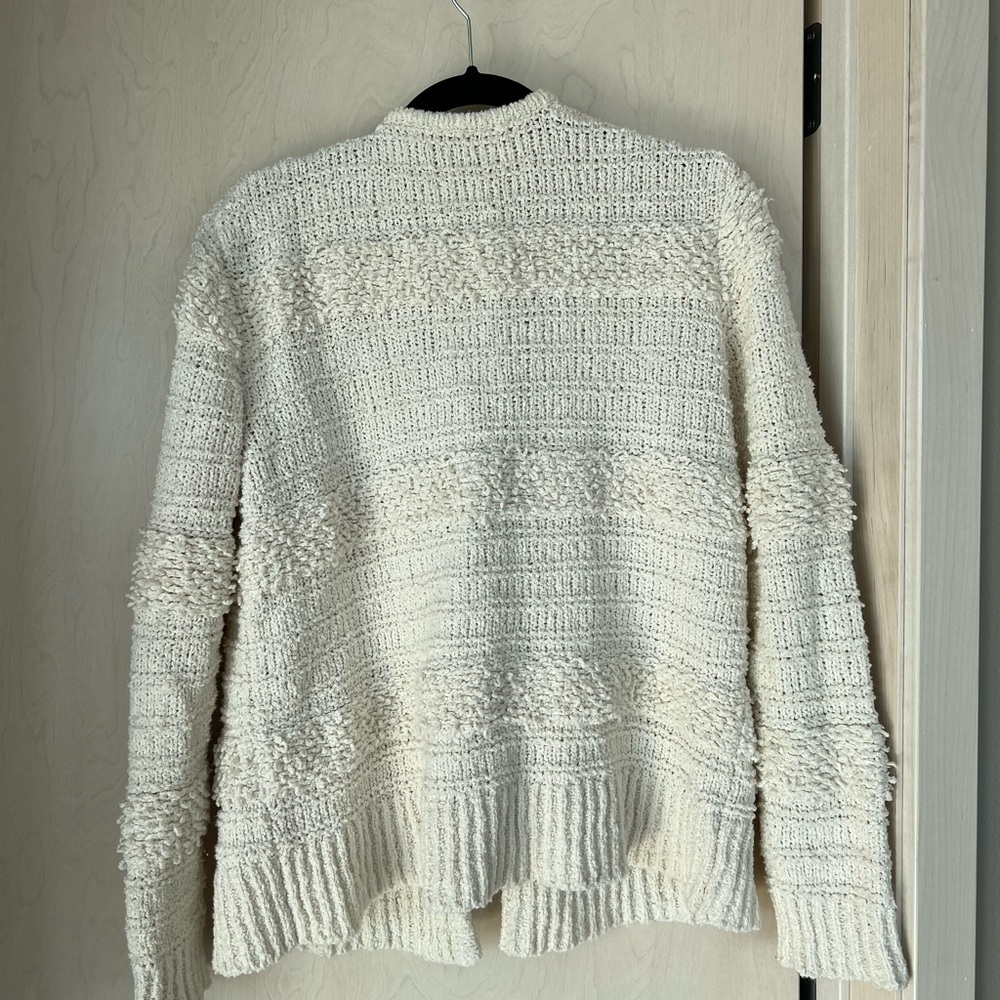 Madewell Cream Textured Cardigan. Size M. Like NEW. - Picture 4 of 5